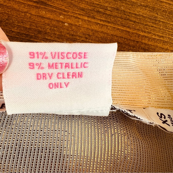 Gretchen Scott Designs Women’s Metallic Button-Down Shirt/Blouse - Picture 5 of 7